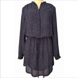 Hilary Radley long sleeve drawstring dress XS